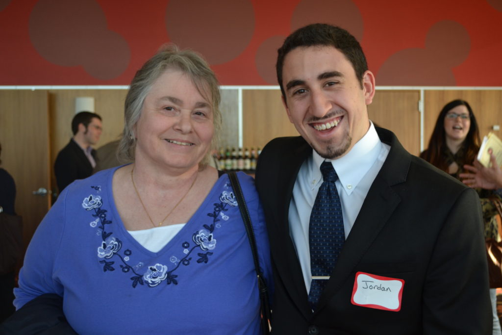 Jordan Filerman (pictured with Dorothy's daughter, Nancy Urish)