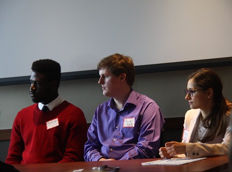 Participants engage in rigorous Q and A sessions after their panel presentations